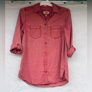 Express Women's Rose Button-Down Shirt